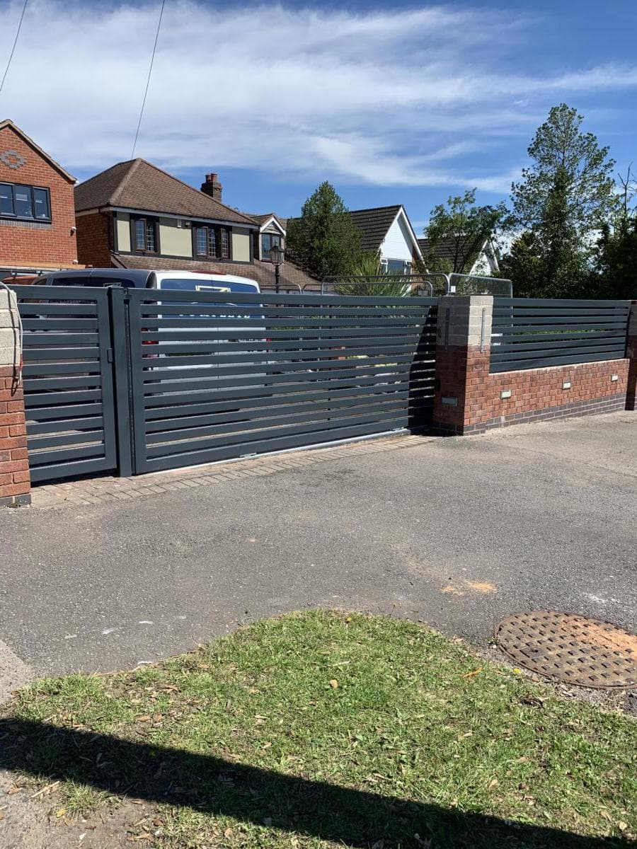 Contemp Sliding gate — installation by Complete Gate Automation