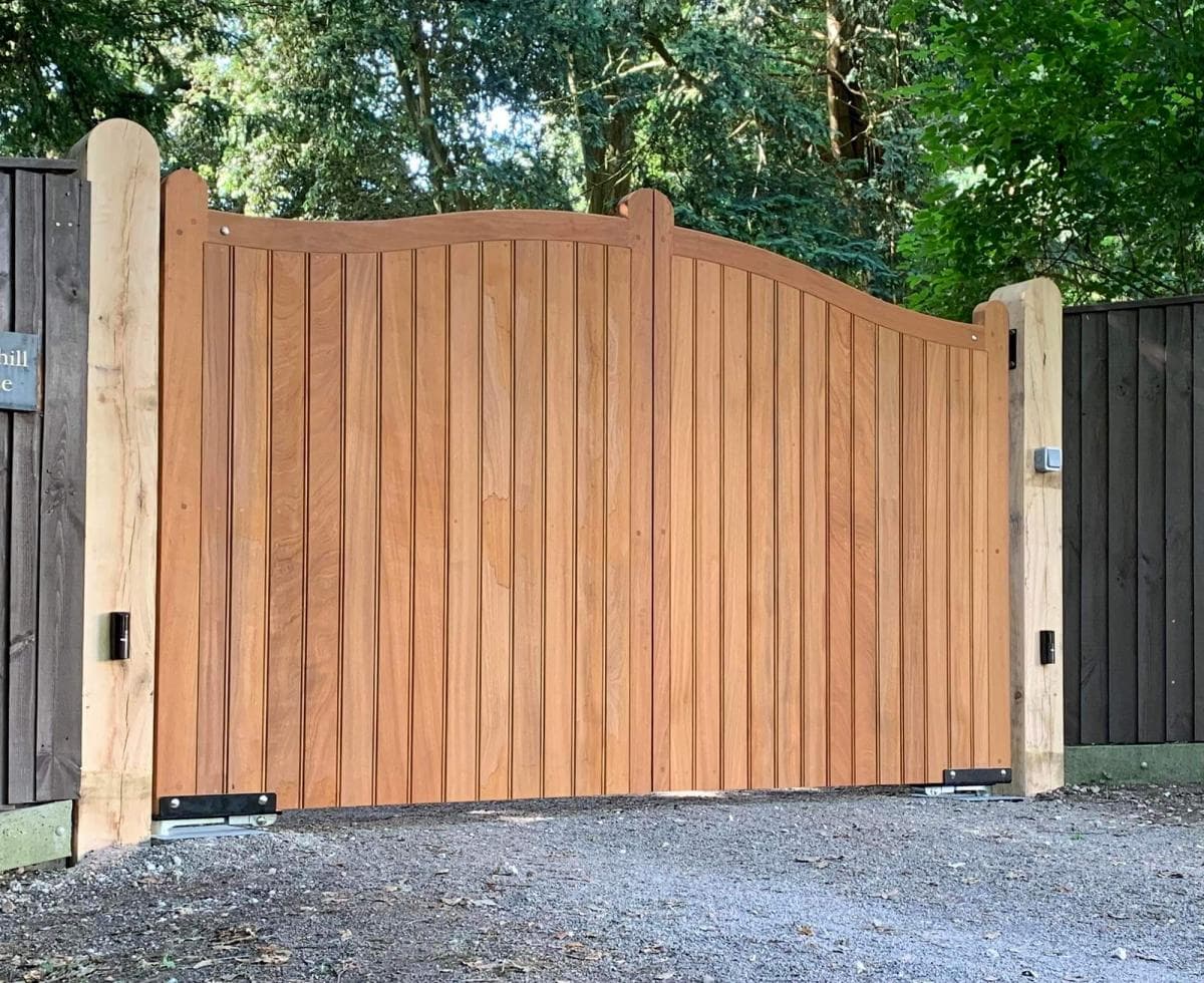 Sapele Hardwood — installation by Complete Gate Automation